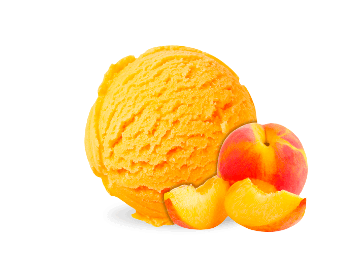 helado-melocotón