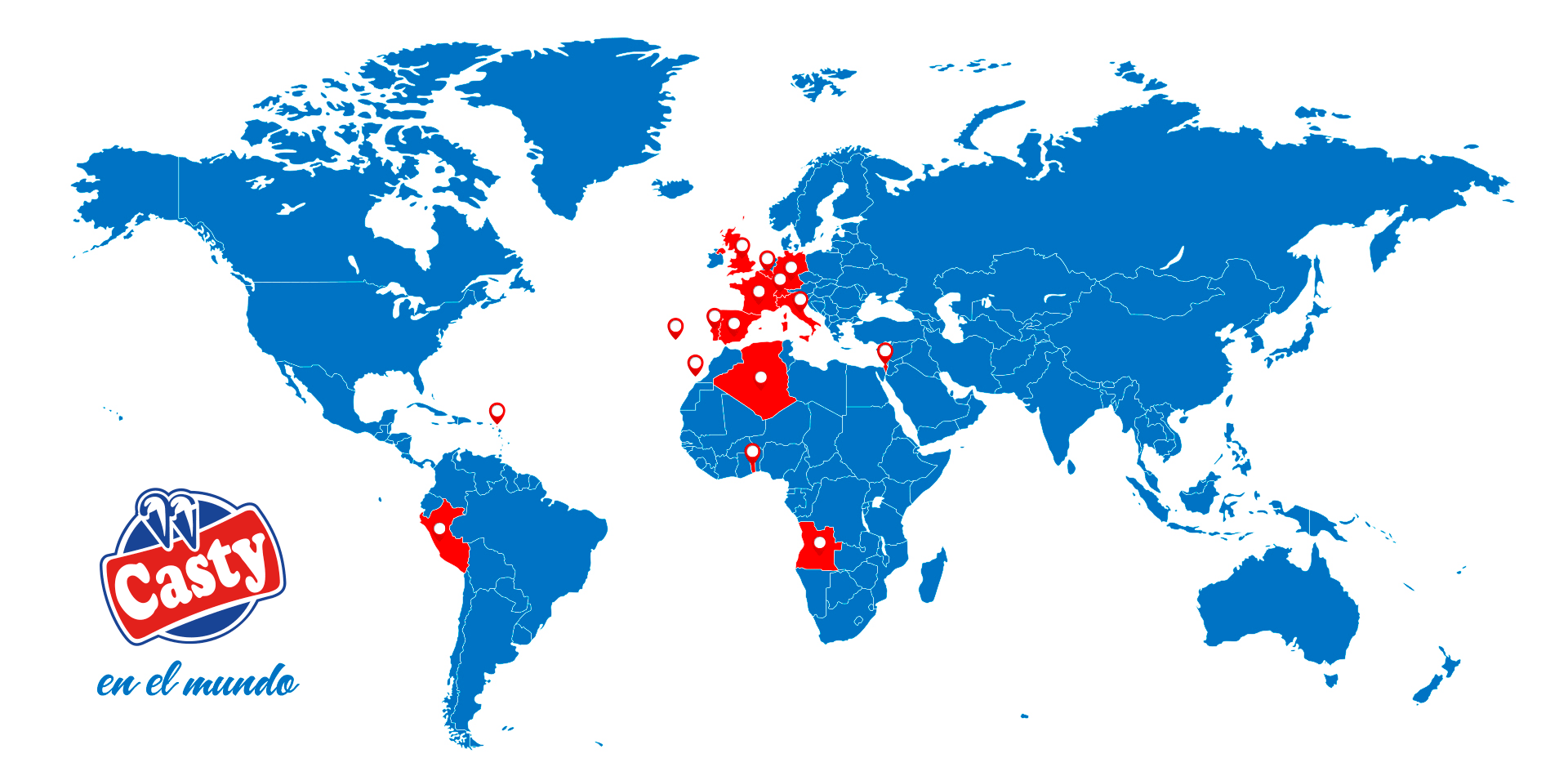 Mapa Casty